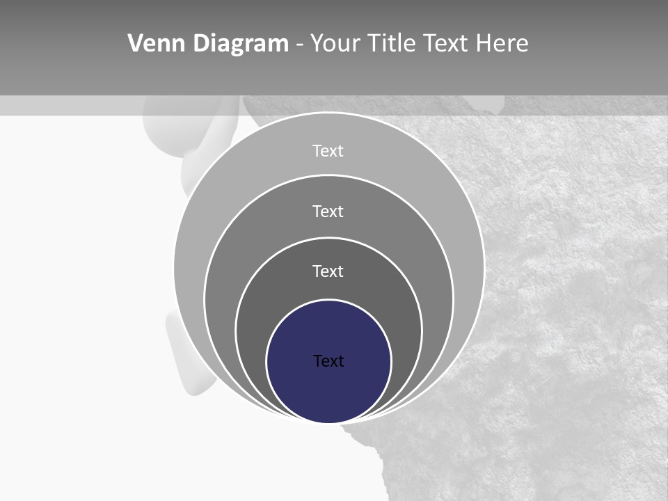 Climbing Top Icon PowerPoint Template