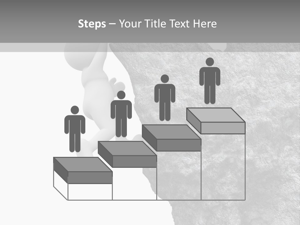 Climbing Top Icon PowerPoint Template