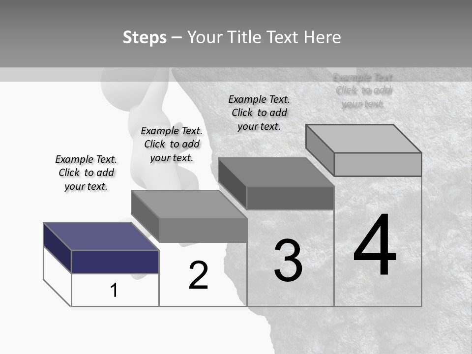 Climbing Top Icon PowerPoint Template