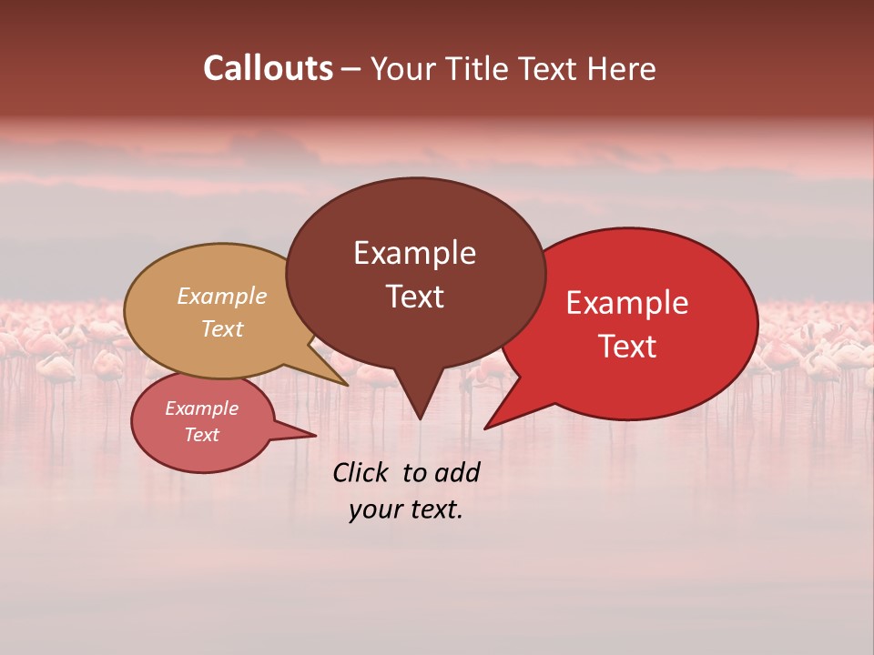 Wild Pond Sunset PowerPoint Template