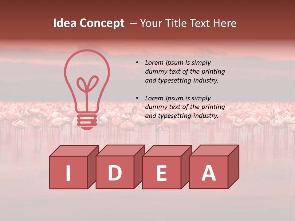 Wild Pond Sunset PowerPoint Template