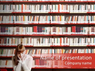 Holding Reading Learning PowerPoint Template