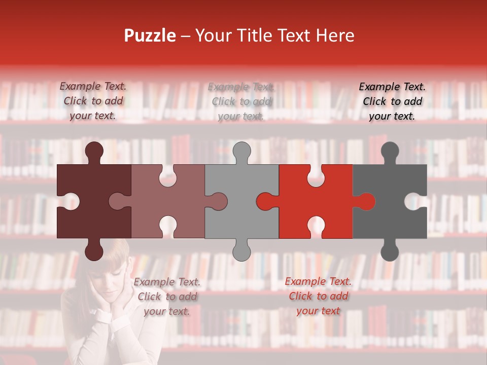 Holding Reading Learning PowerPoint Template