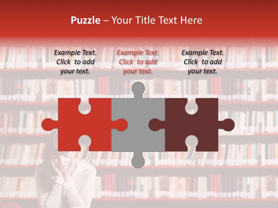 Holding Reading Learning PowerPoint Template