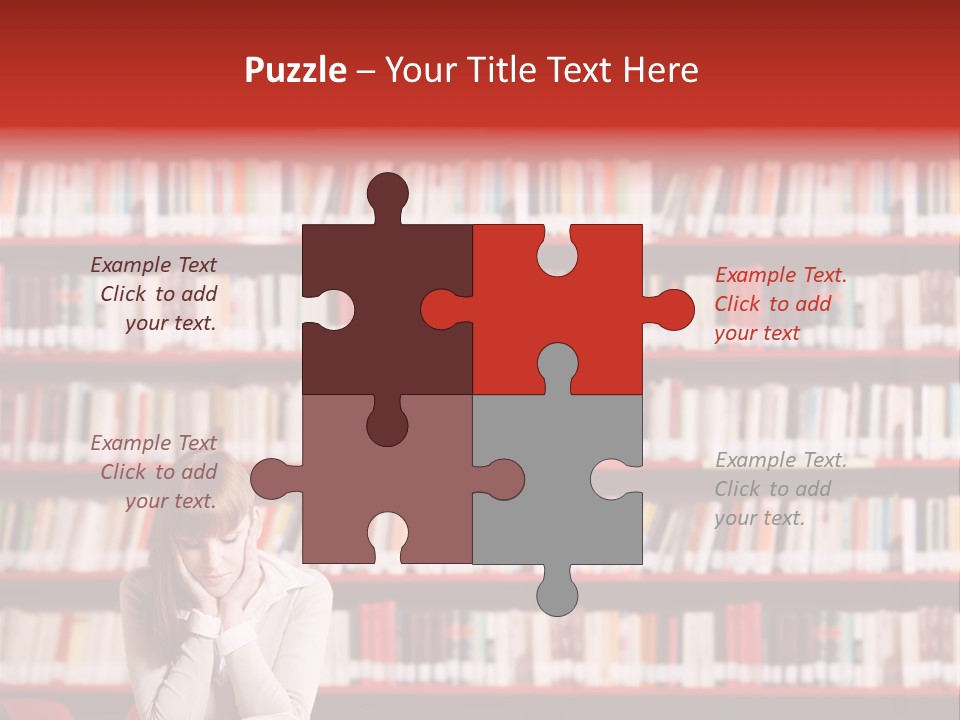 Holding Reading Learning PowerPoint Template