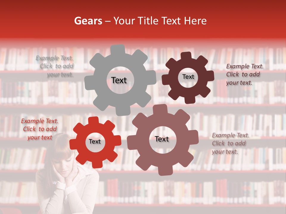 Holding Reading Learning PowerPoint Template