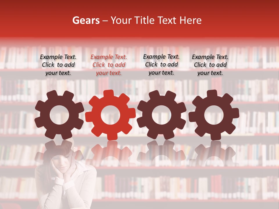 Holding Reading Learning PowerPoint Template