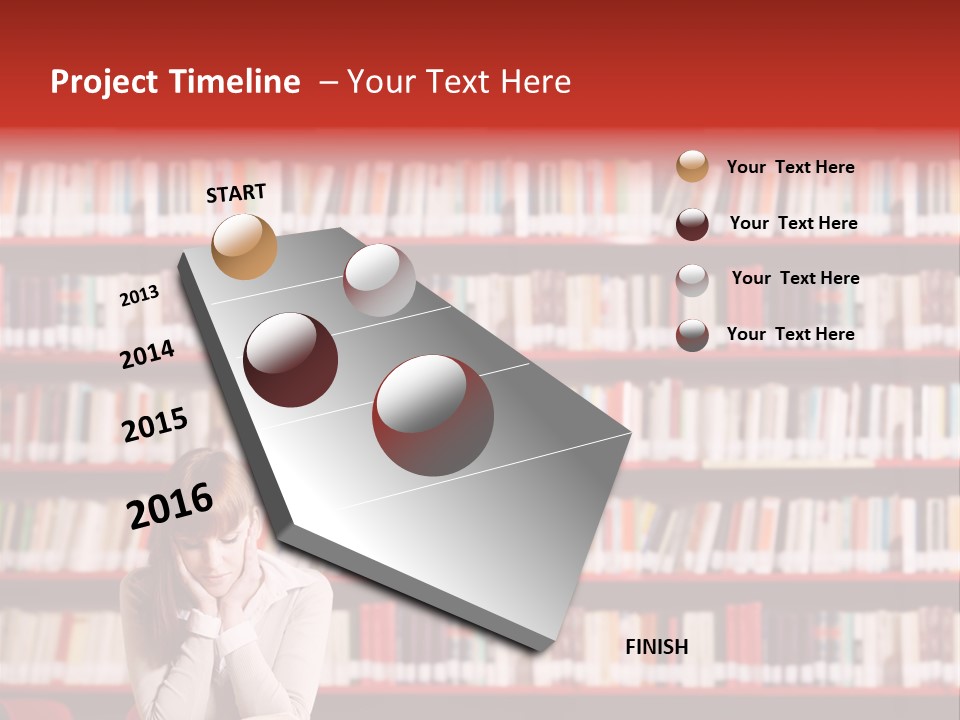 Holding Reading Learning PowerPoint Template