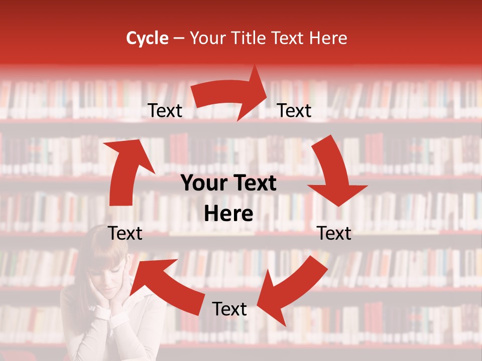 Holding Reading Learning PowerPoint Template