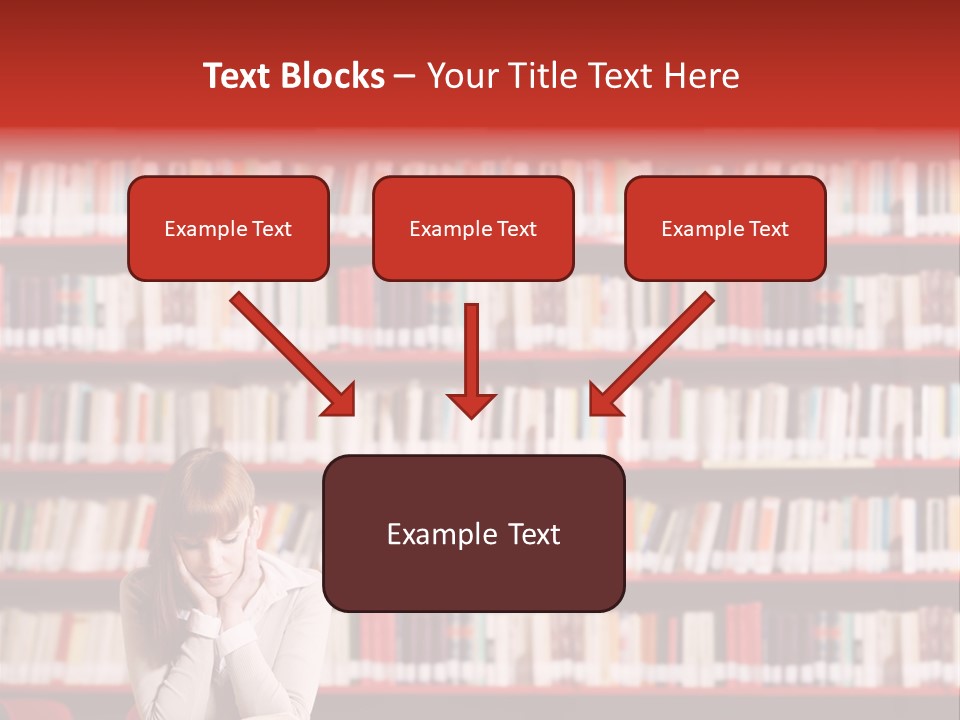 Holding Reading Learning PowerPoint Template