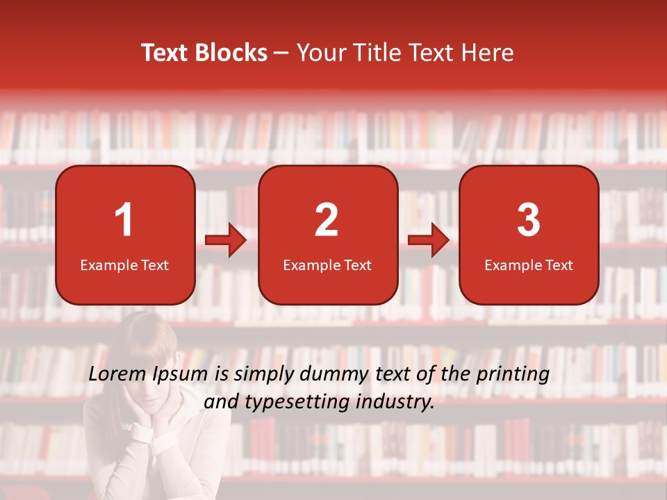 Holding Reading Learning PowerPoint Template