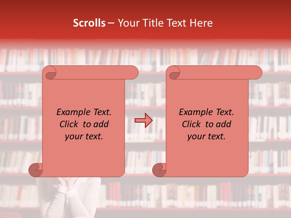Holding Reading Learning PowerPoint Template