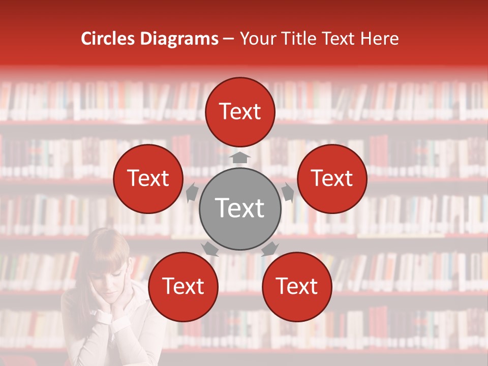 Holding Reading Learning PowerPoint Template