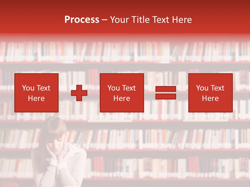 Holding Reading Learning PowerPoint Template