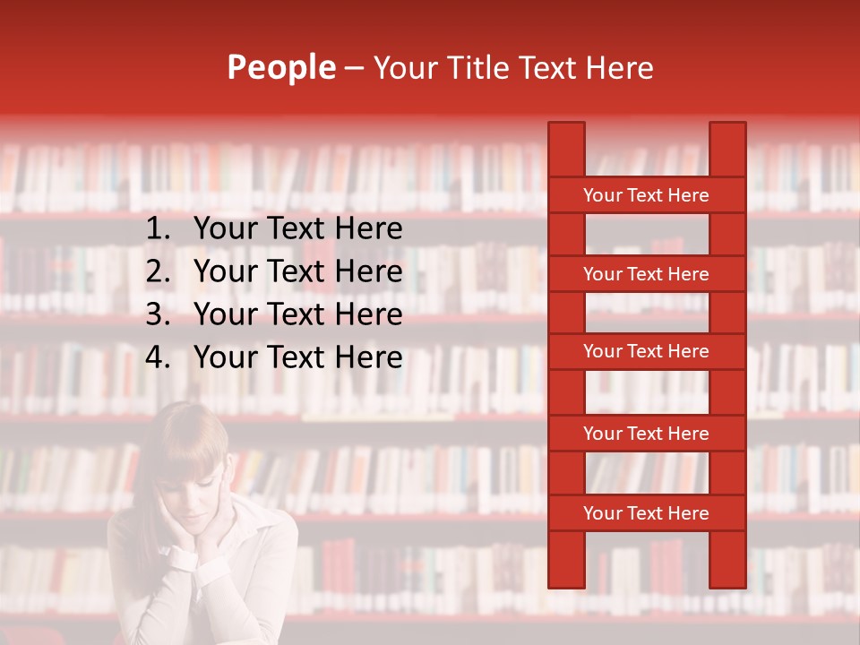 Holding Reading Learning PowerPoint Template