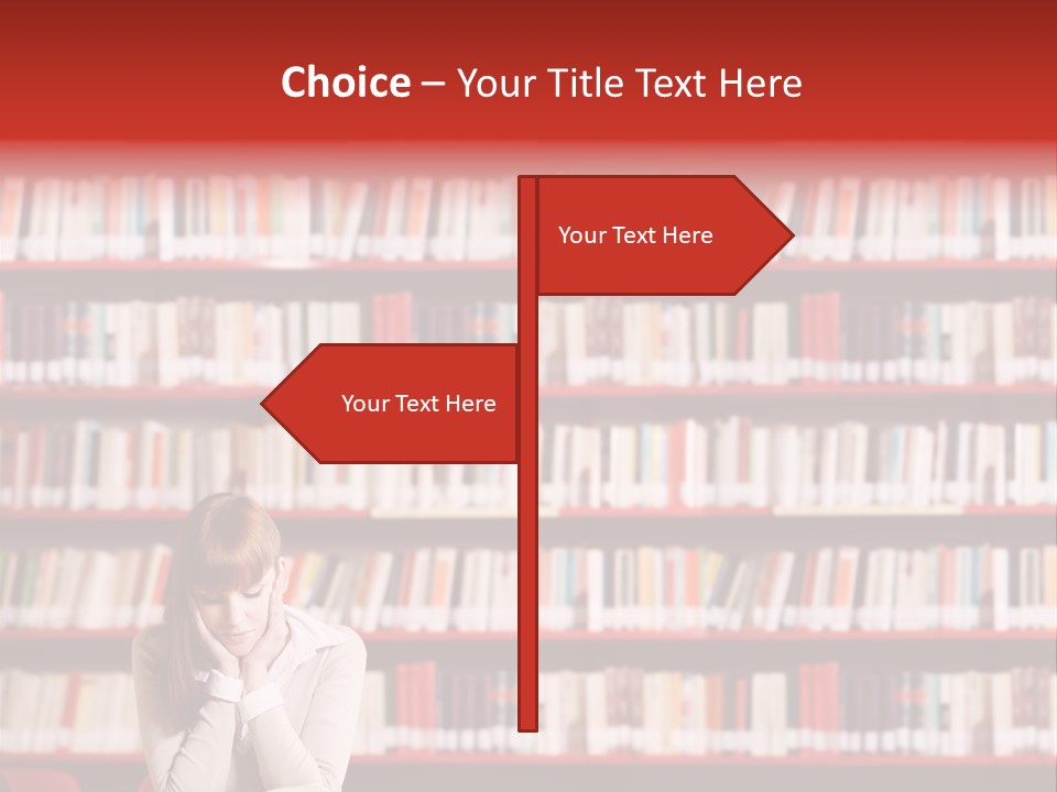 Holding Reading Learning PowerPoint Template