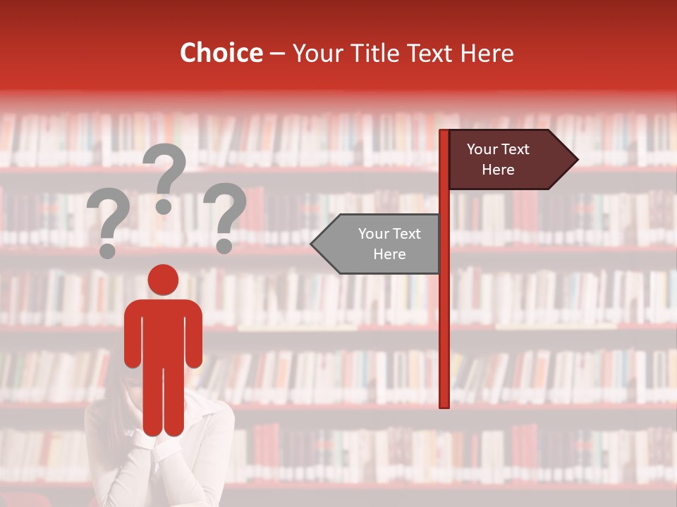 Holding Reading Learning PowerPoint Template