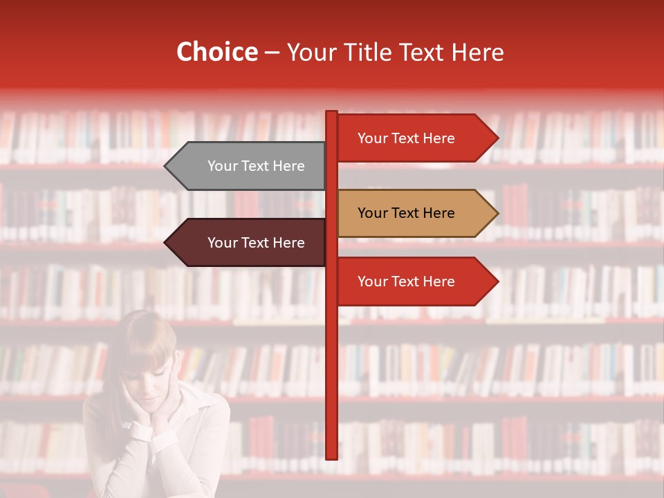 Holding Reading Learning PowerPoint Template