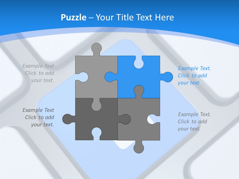Blue Safety Secure PowerPoint Template