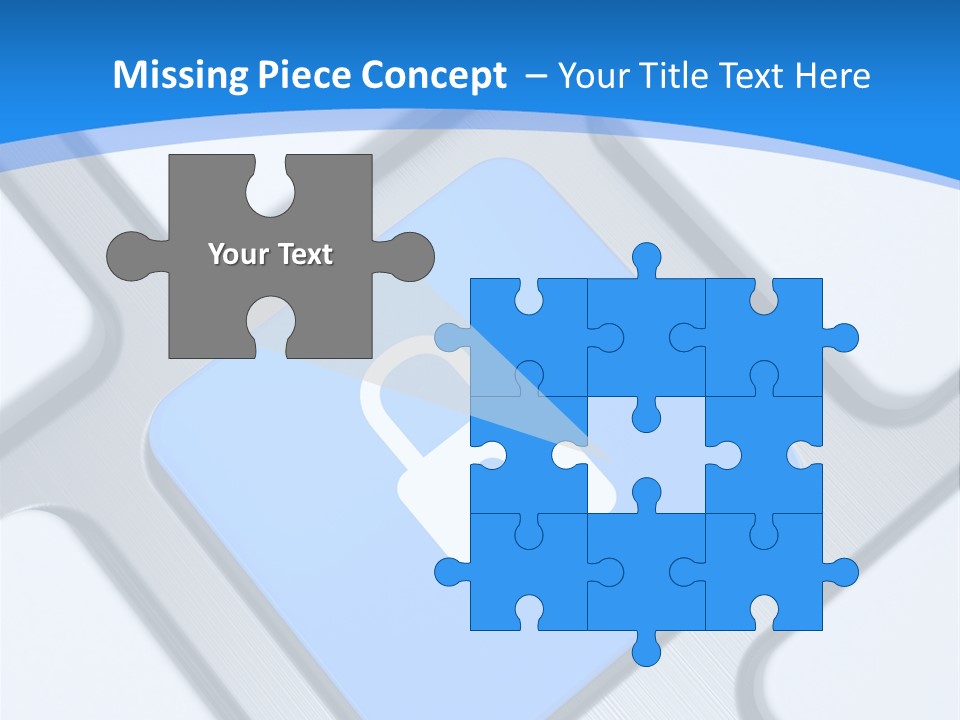 Blue Safety Secure PowerPoint Template