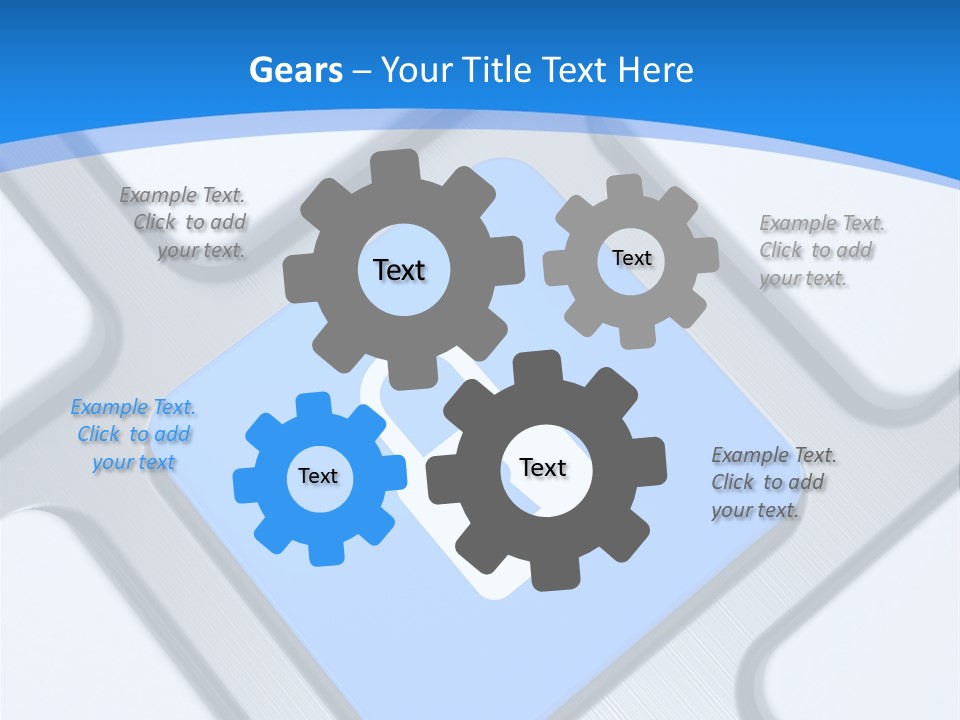 Blue Safety Secure PowerPoint Template
