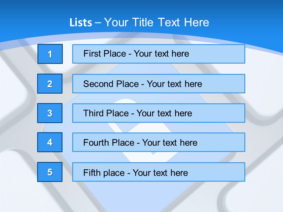 Blue Safety Secure PowerPoint Template