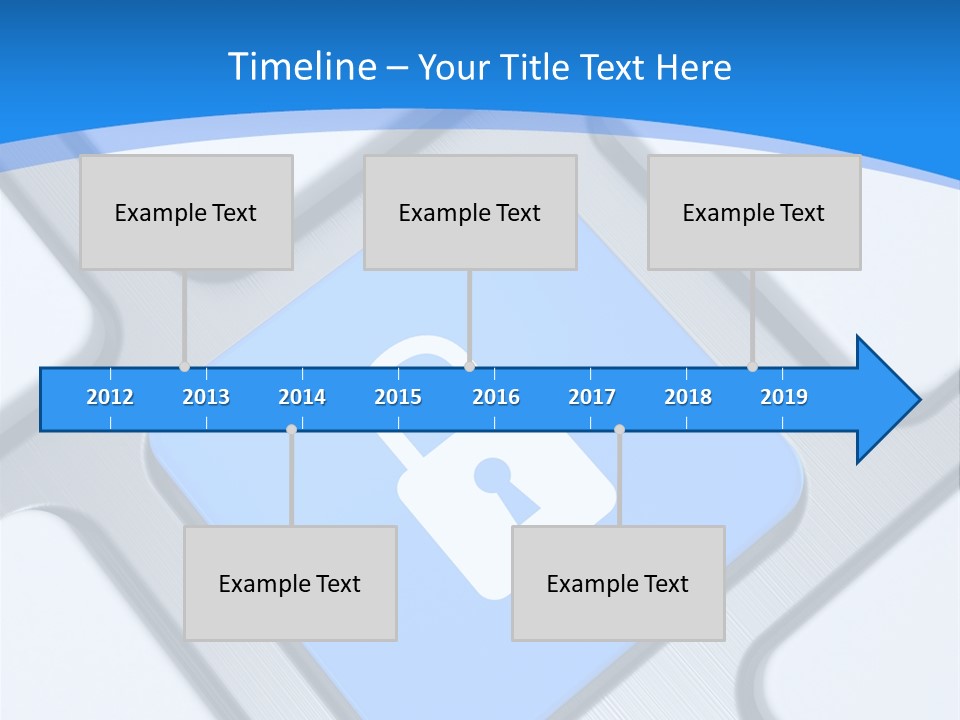 Blue Safety Secure PowerPoint Template