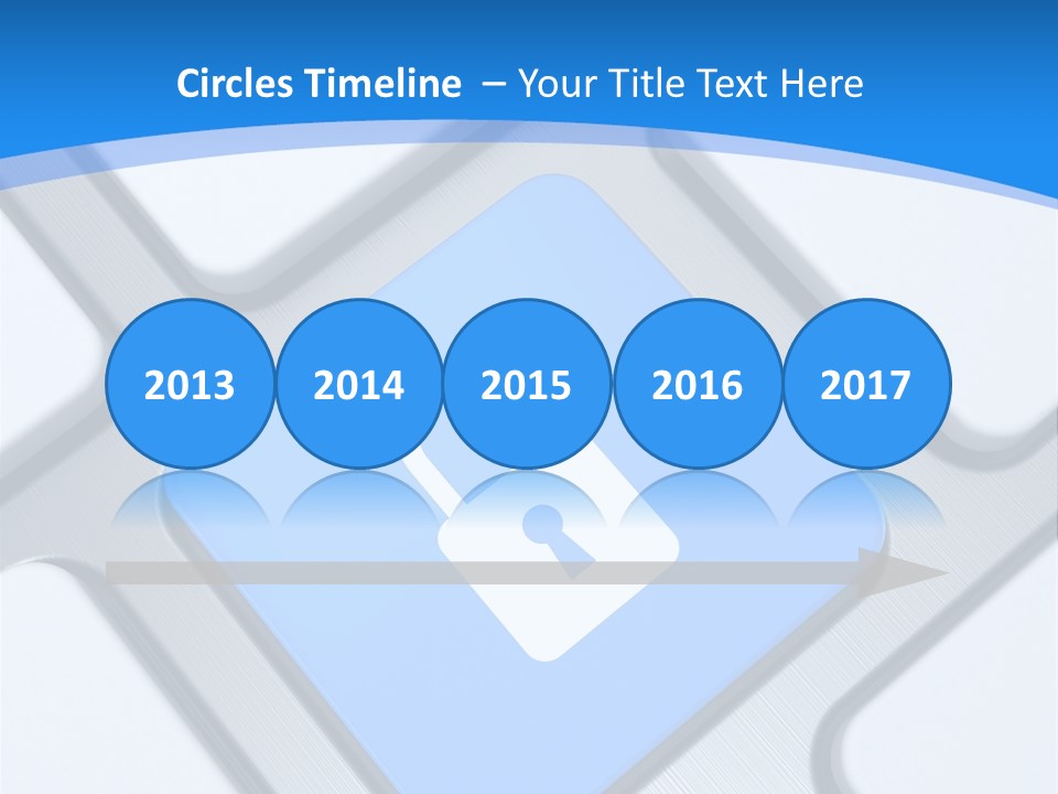 Blue Safety Secure PowerPoint Template