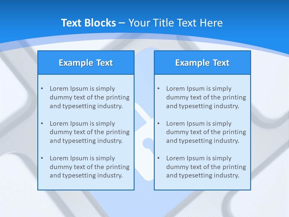 Blue Safety Secure PowerPoint Template
