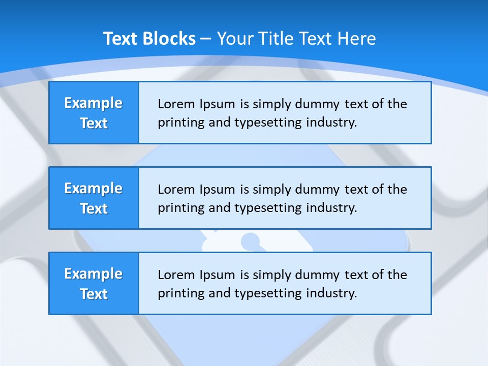 Blue Safety Secure PowerPoint Template
