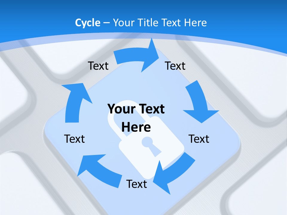 Blue Safety Secure PowerPoint Template