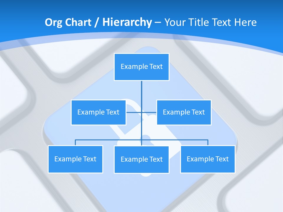 Blue Safety Secure PowerPoint Template