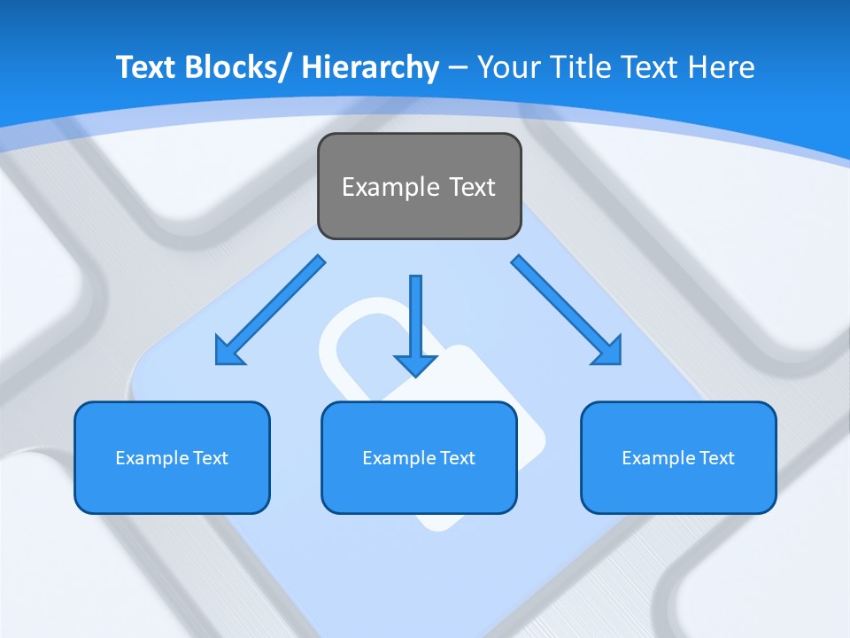 Blue Safety Secure PowerPoint Template