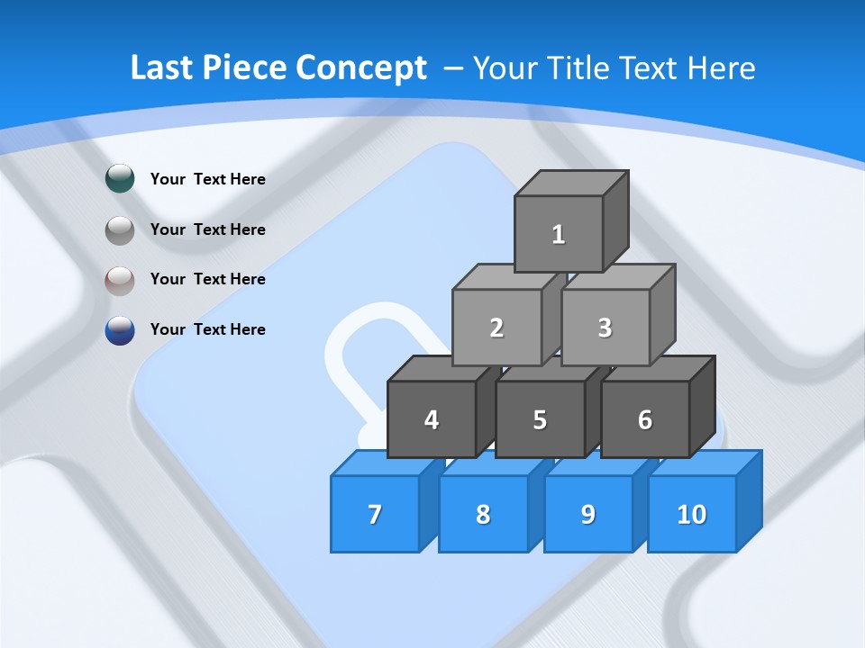 Blue Safety Secure PowerPoint Template