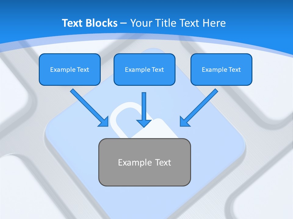 Blue Safety Secure PowerPoint Template