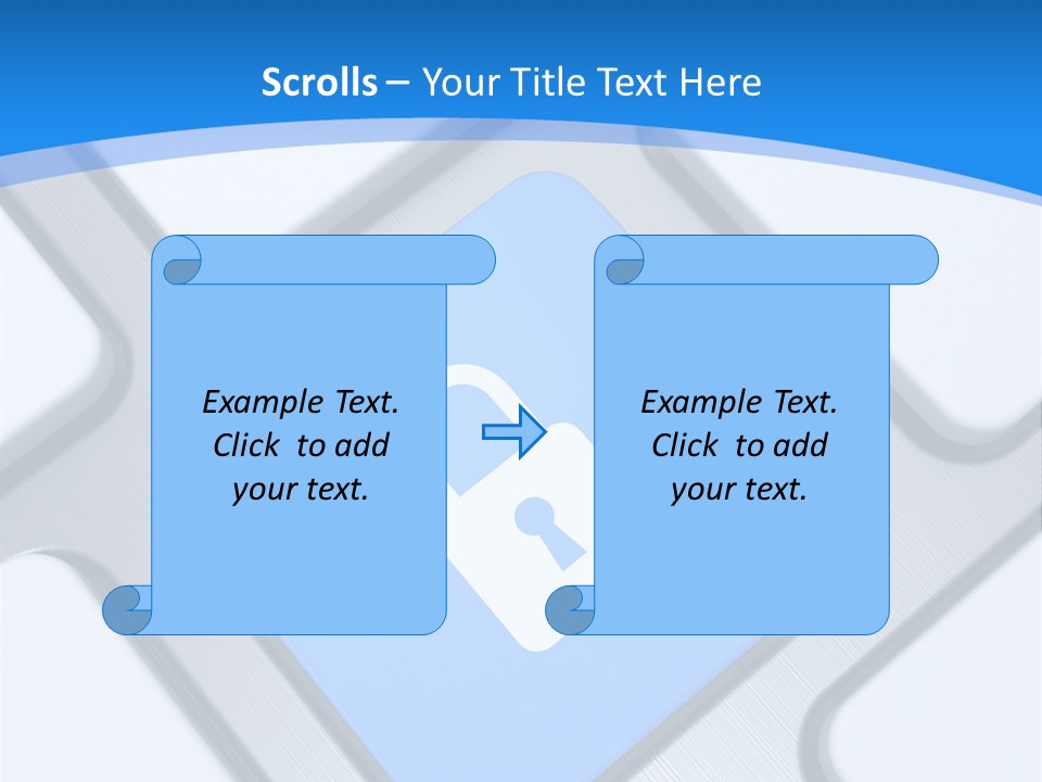 Blue Safety Secure PowerPoint Template