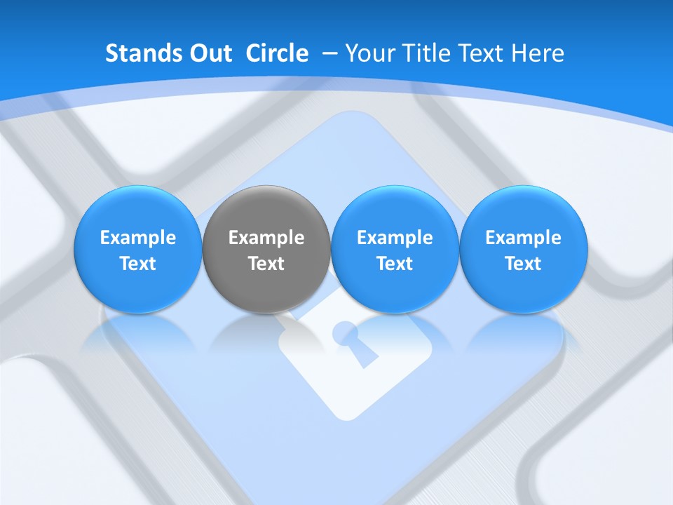 Blue Safety Secure PowerPoint Template