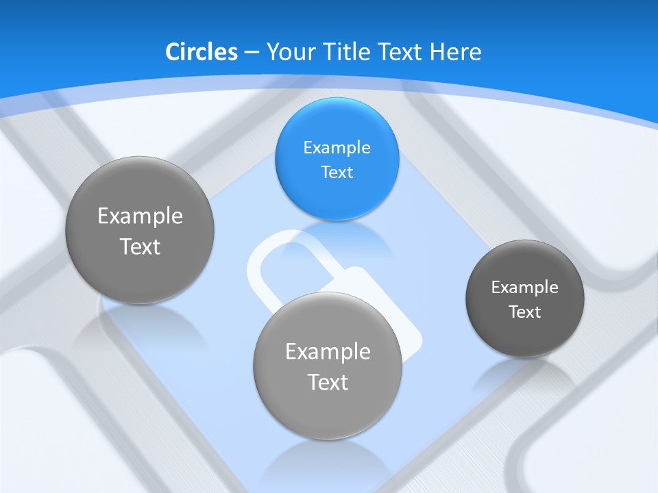 Blue Safety Secure PowerPoint Template