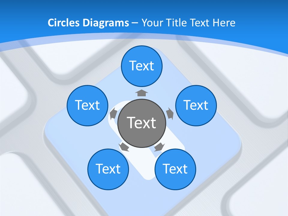 Blue Safety Secure PowerPoint Template