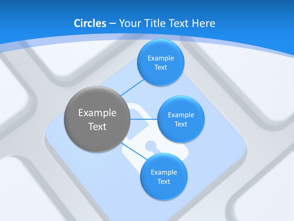 Blue Safety Secure PowerPoint Template