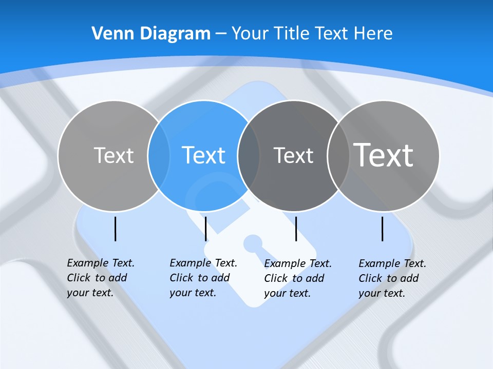 Blue Safety Secure PowerPoint Template