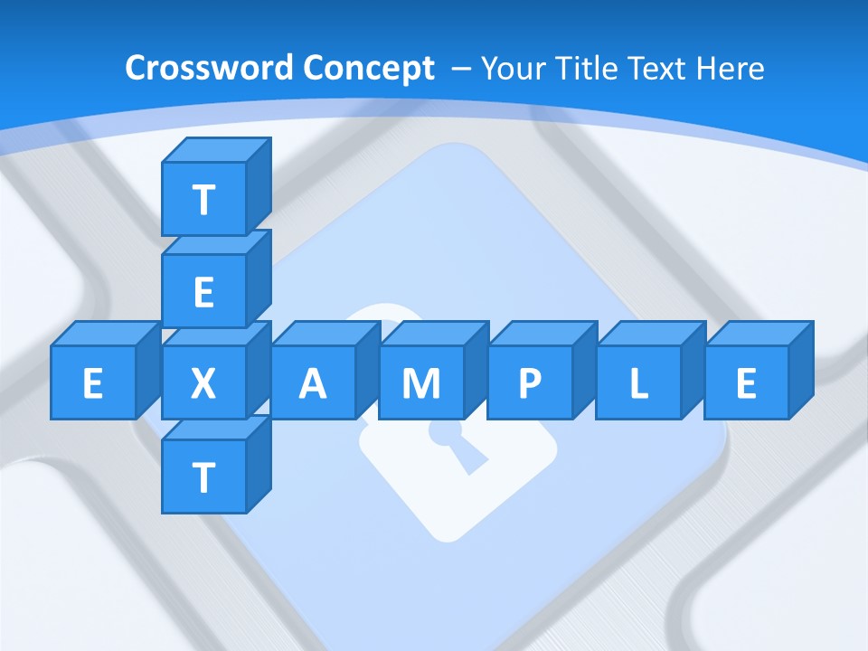 Blue Safety Secure PowerPoint Template