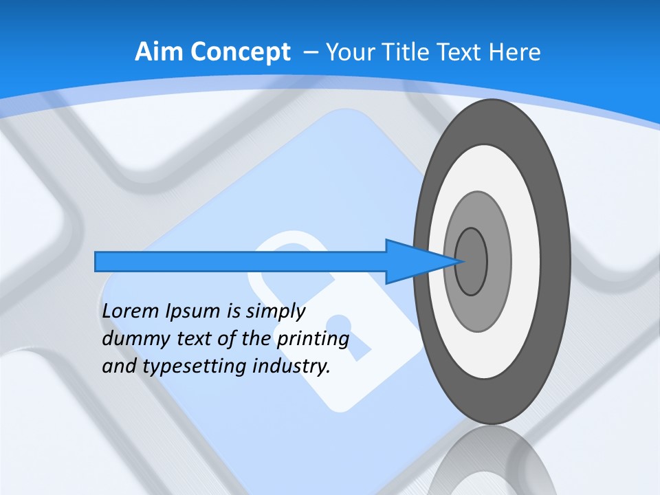 Blue Safety Secure PowerPoint Template