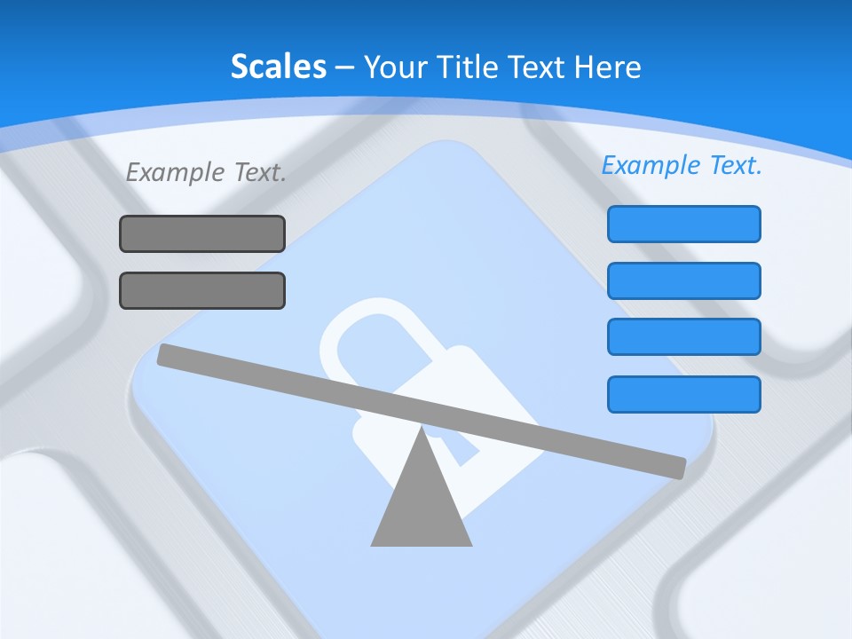 Blue Safety Secure PowerPoint Template