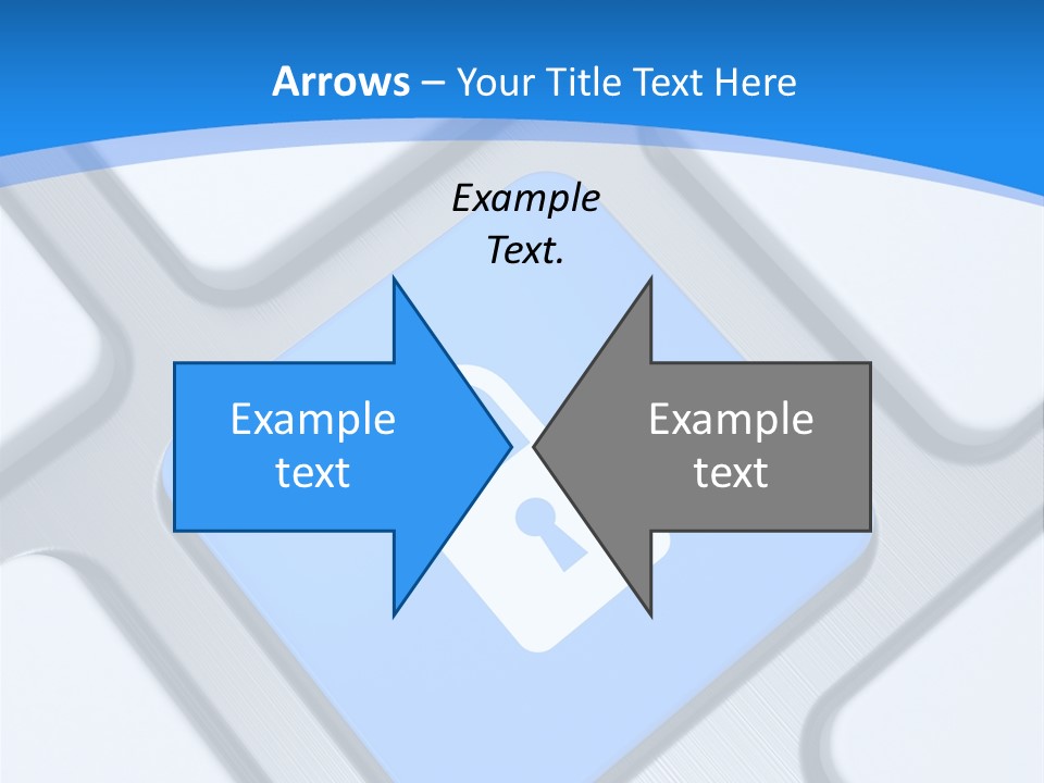 Blue Safety Secure PowerPoint Template