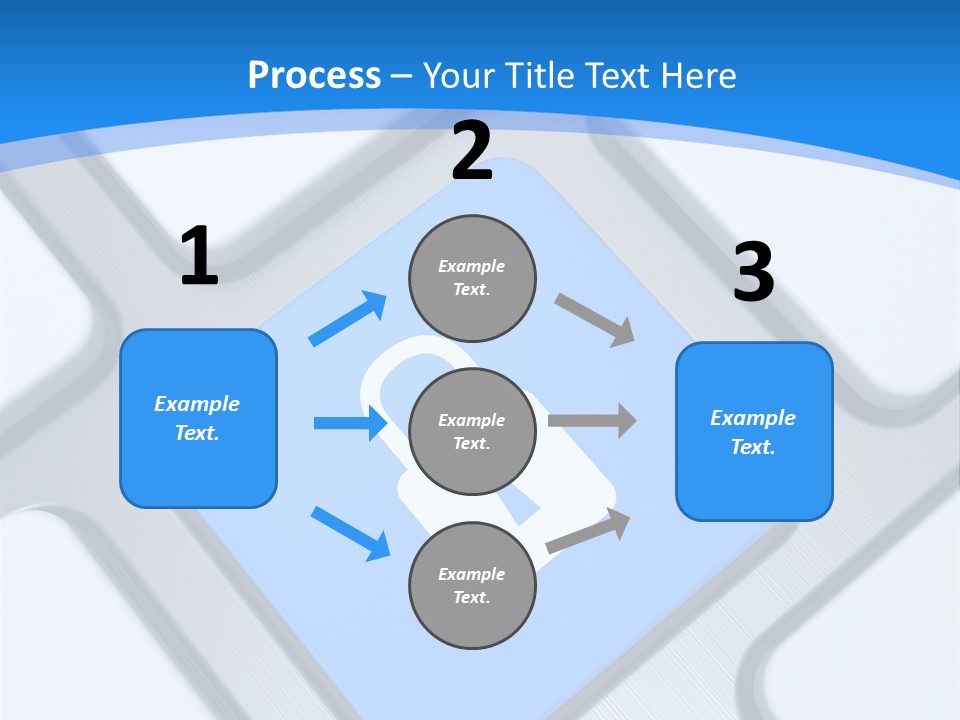 Blue Safety Secure PowerPoint Template