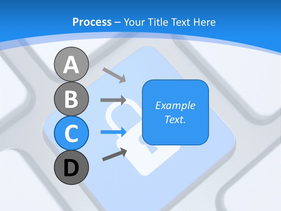 Blue Safety Secure PowerPoint Template