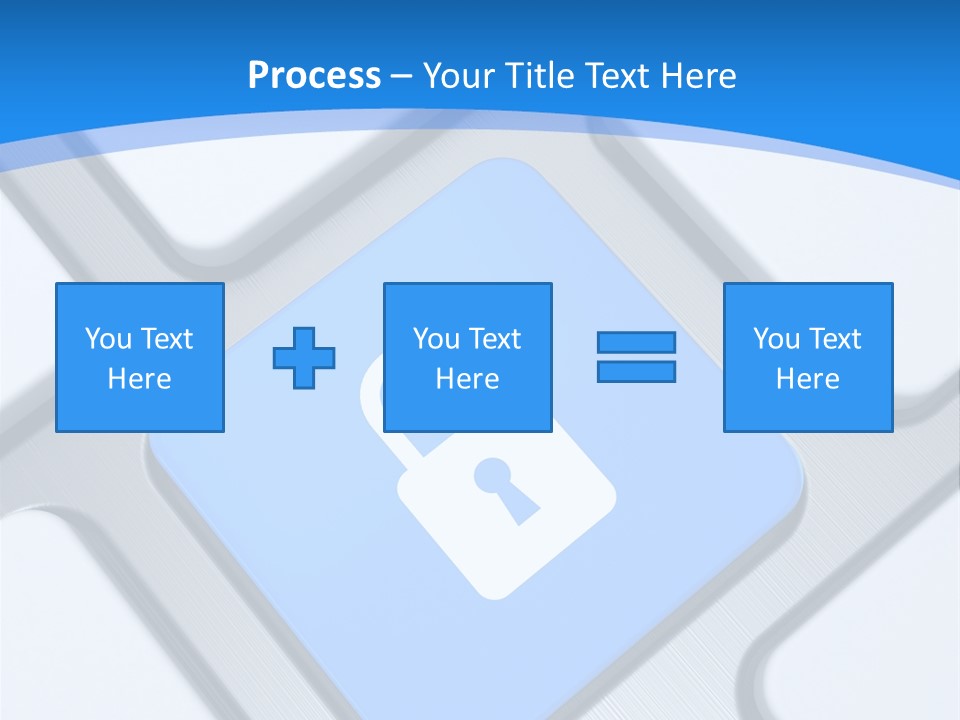 Blue Safety Secure PowerPoint Template