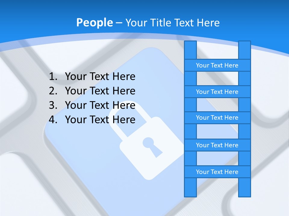 Blue Safety Secure PowerPoint Template