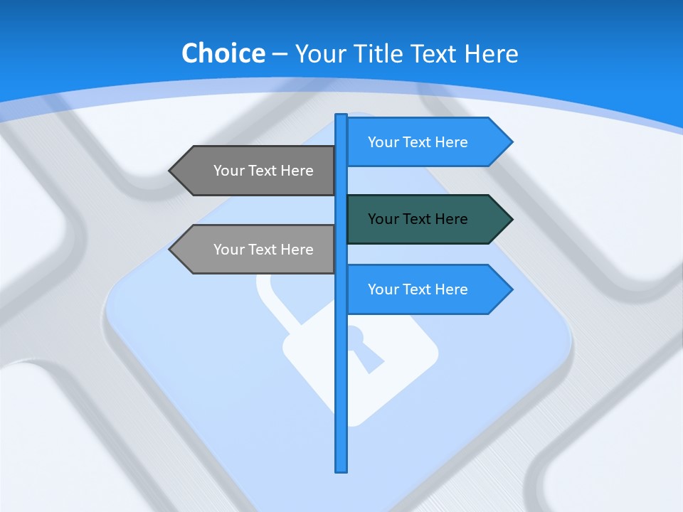 Blue Safety Secure PowerPoint Template